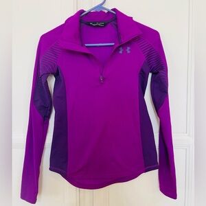 Under‎ Armour Cold Gear Fitted Girls Half Zip size YXL